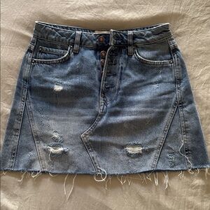 Free People Denim Skirt Size 24